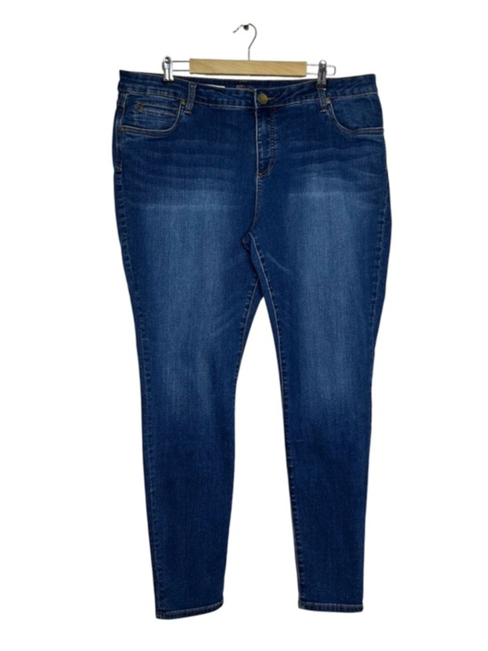 Kut‎ from the Kloth Cotton Blend Medium Wash Toothpick Skinny Trendy Jeans 20W